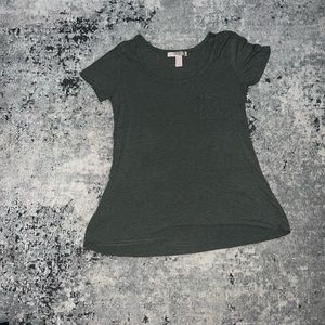 Forever 21 Olive Green Short Sleeve Light Weight T-shirt, XS